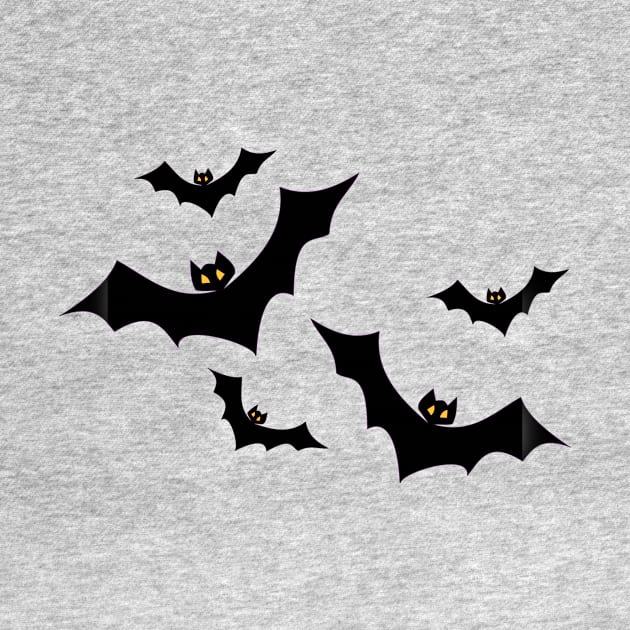 Bats Flying Flight Halloween by MIRgallery